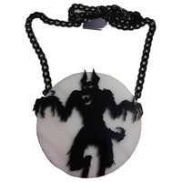 Thumbnail for Howling At The Moon Acrylic Necklace - Kreepsville