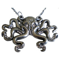 Thumbnail for Octoskull Necklace Clear Jewels - Kreepsville