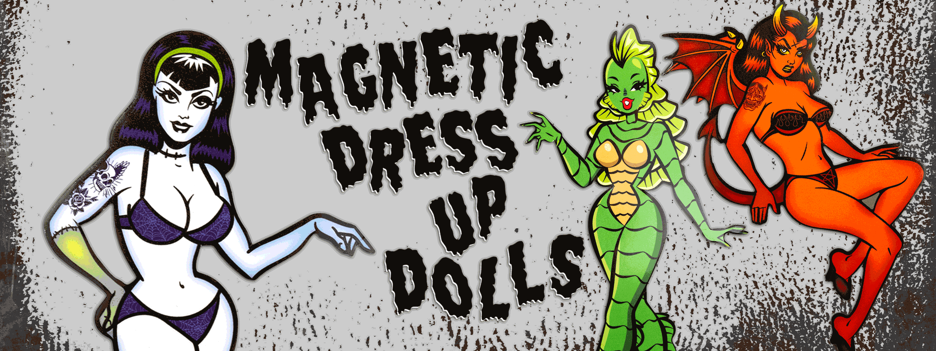 Magnetic dress up dolls