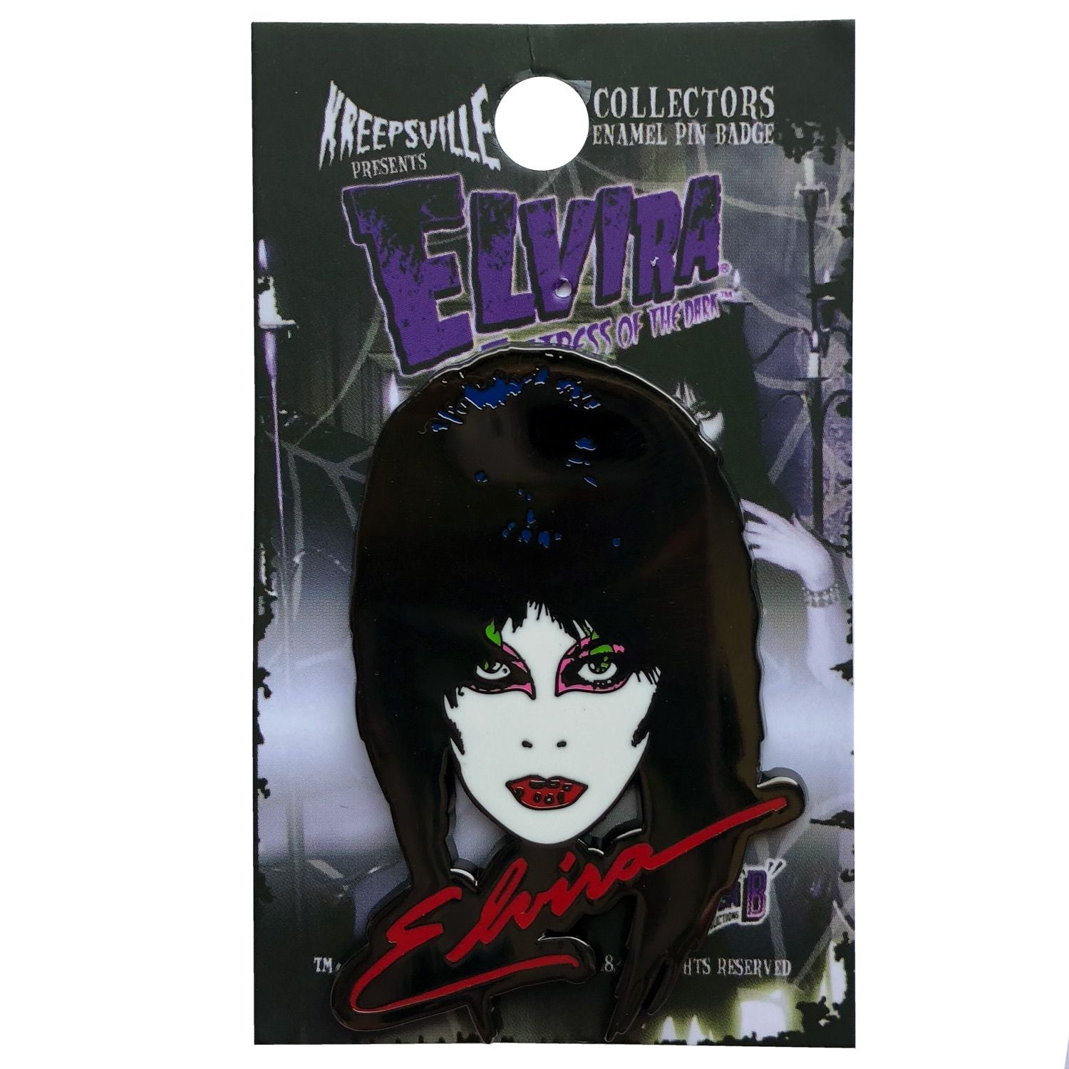 Elvira 80s Enamel Pin - Kreepsville