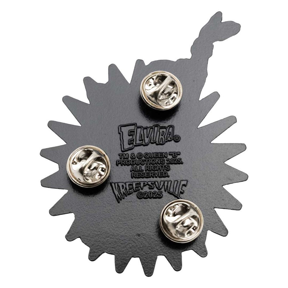 Elvira Ghostcoaster Glitter Enamel Pin - Kreepsville