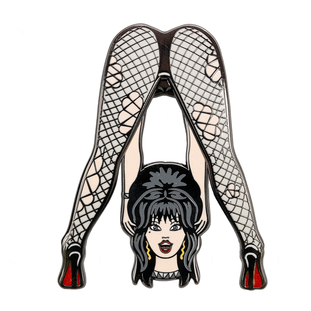 Elvira Headless Legs Moving Enamel Pin - Kreepsville