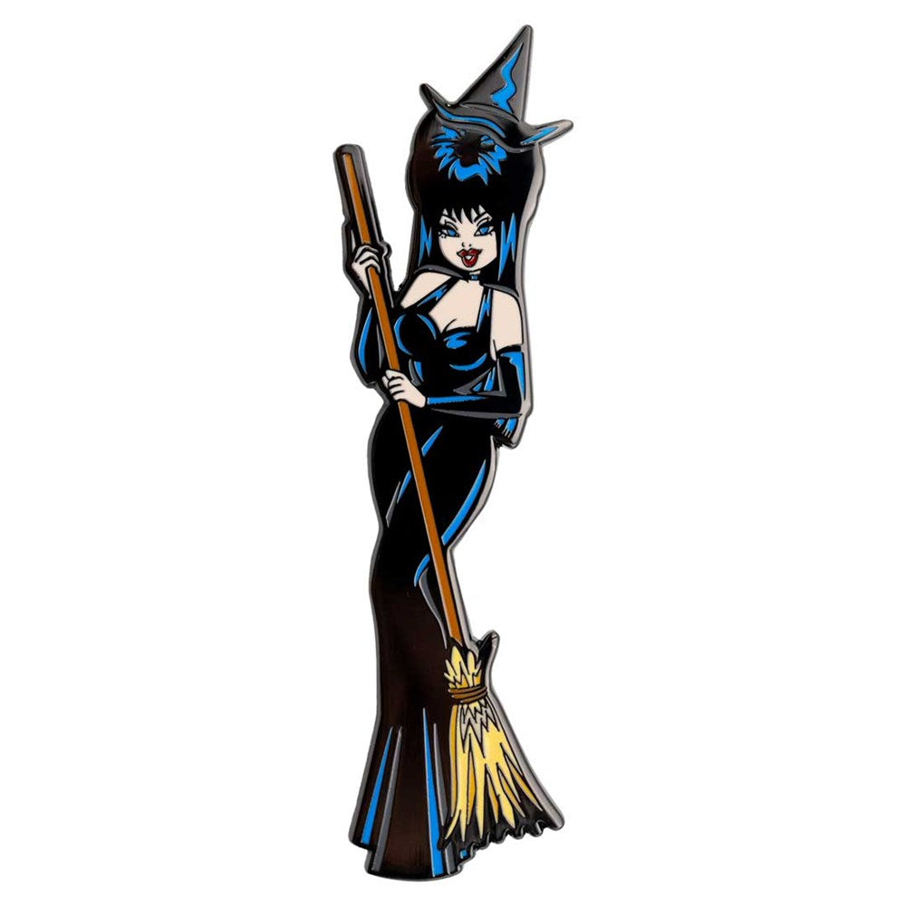 Elvira Standing Witch Black Enamel Pin - Kreepsville