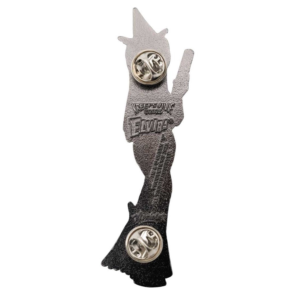 Elvira Standing Witch Black Enamel Pin - Kreepsville