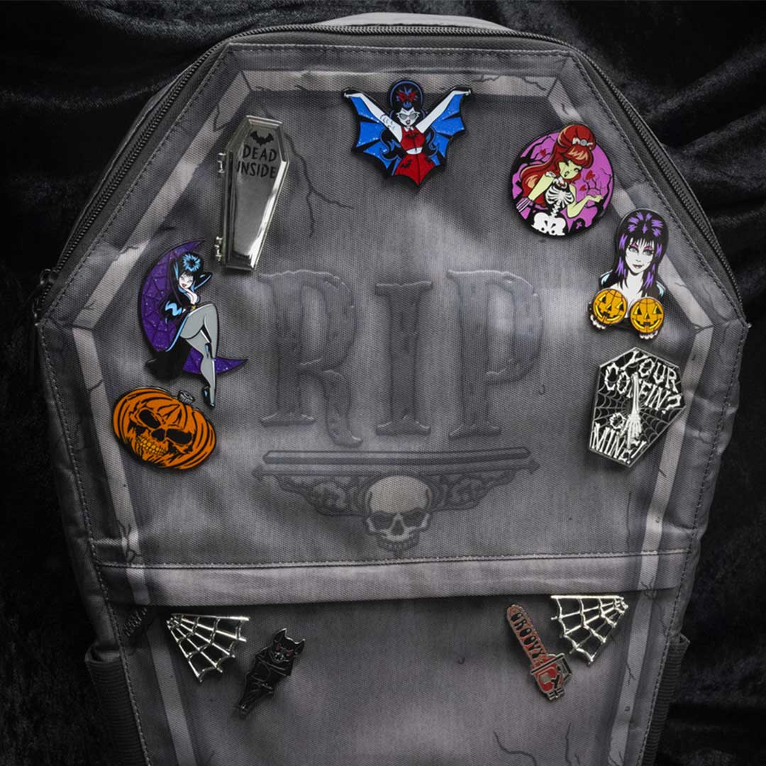 Your Coffin or Mine Spinning Enamel Pin - Kreepsville