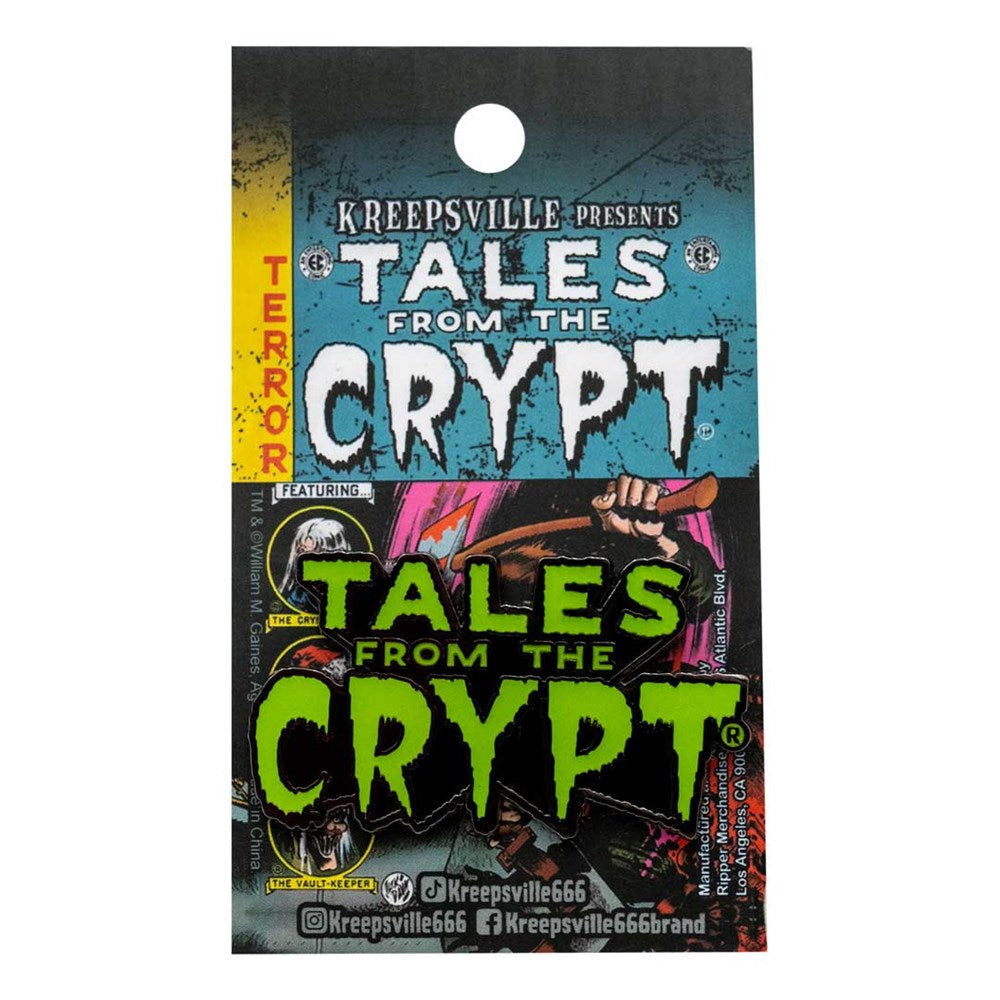 Tales From The Crypt Logo Glow Enamel Pin Badge - Kreepsville