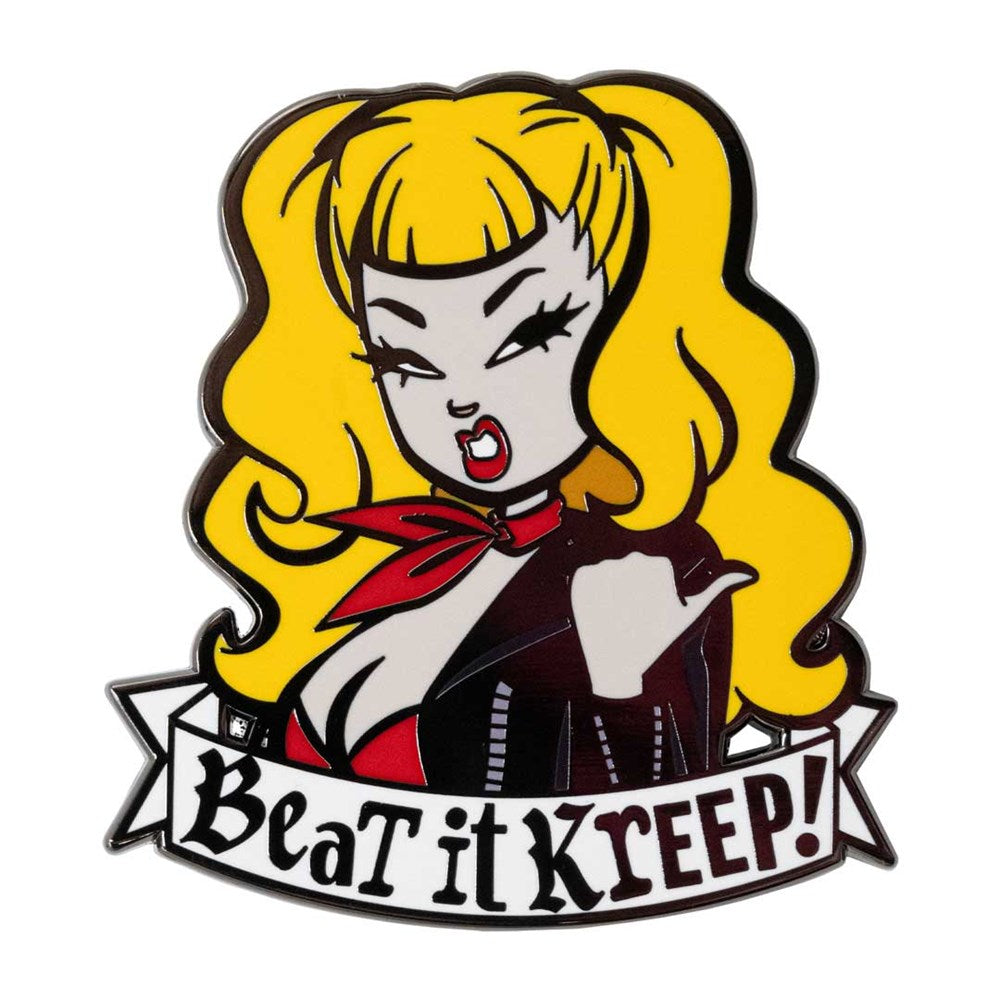 Traci Lords Beat It Kreep Viva Enamel Pin - Kreepsville