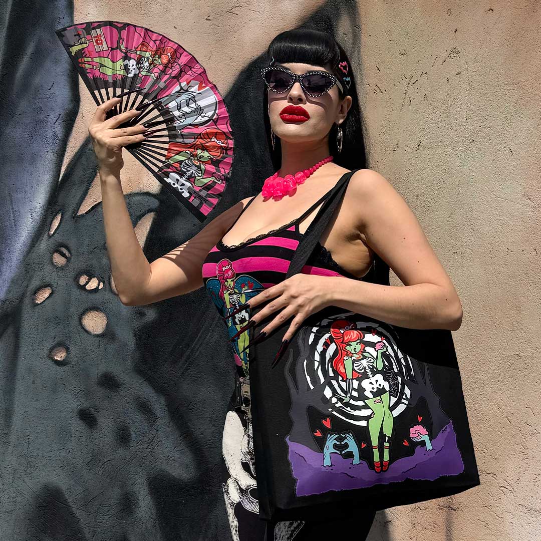 Zombie Girl Hypno Tote Bag
