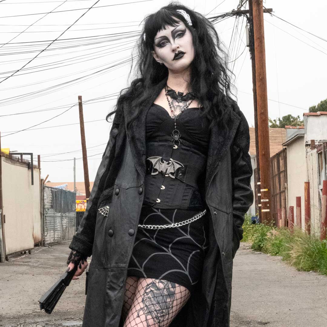 Elastic Waist Belt Bat Black - Kreepsville