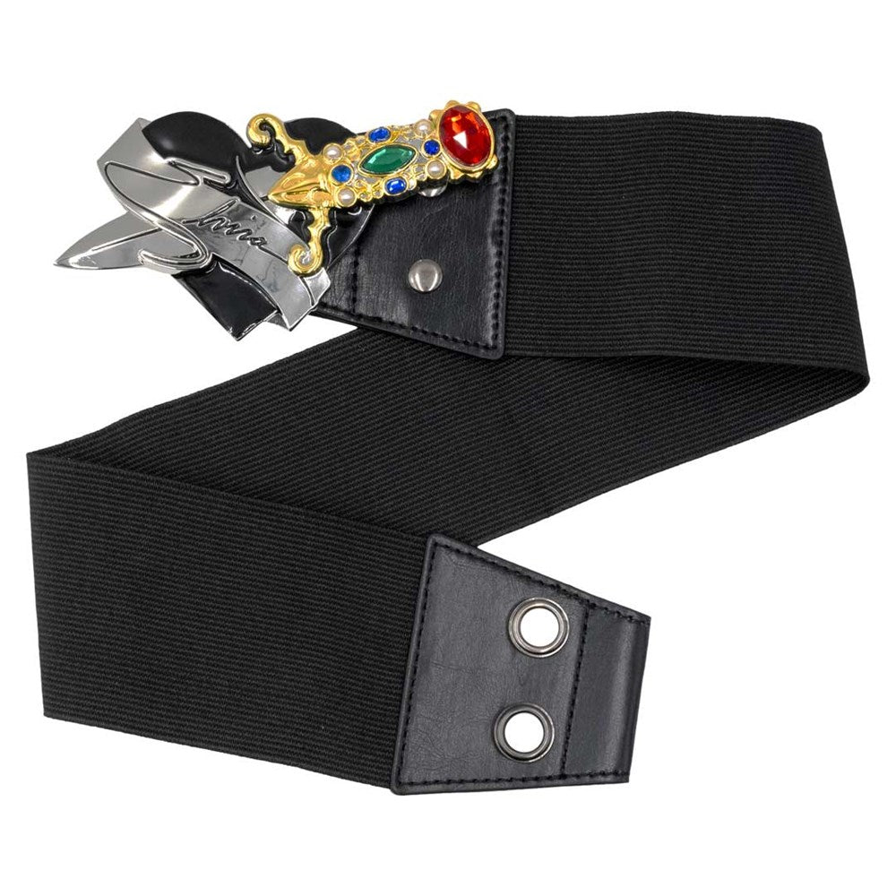 Elvira Dagger Elastic Waist Belt Black - Kreepsville