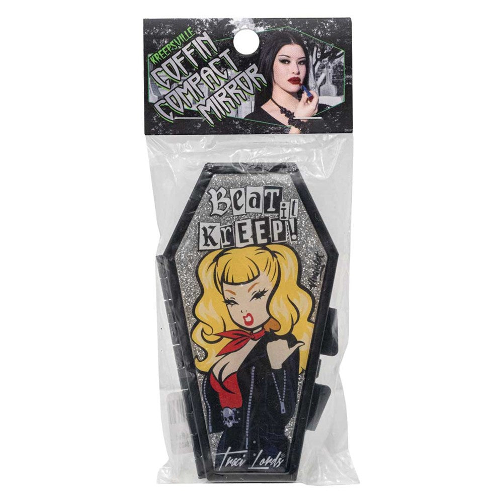Traci Lords Beat It Kreep Viva Glitter Coffin Compact