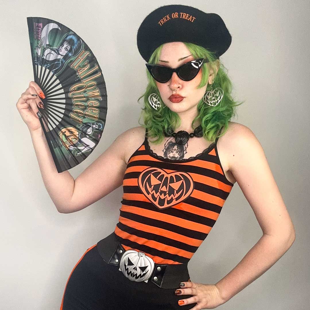 Pumpkin Heart Earring - Kreepsville