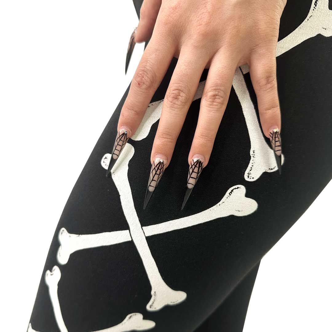 Crossbones Capri Leggings - Kreepsville