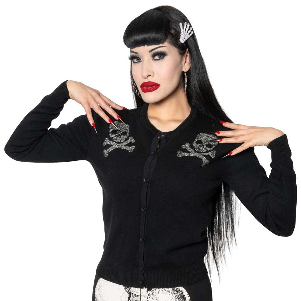Skull Studded Cardigan - Kreepsville