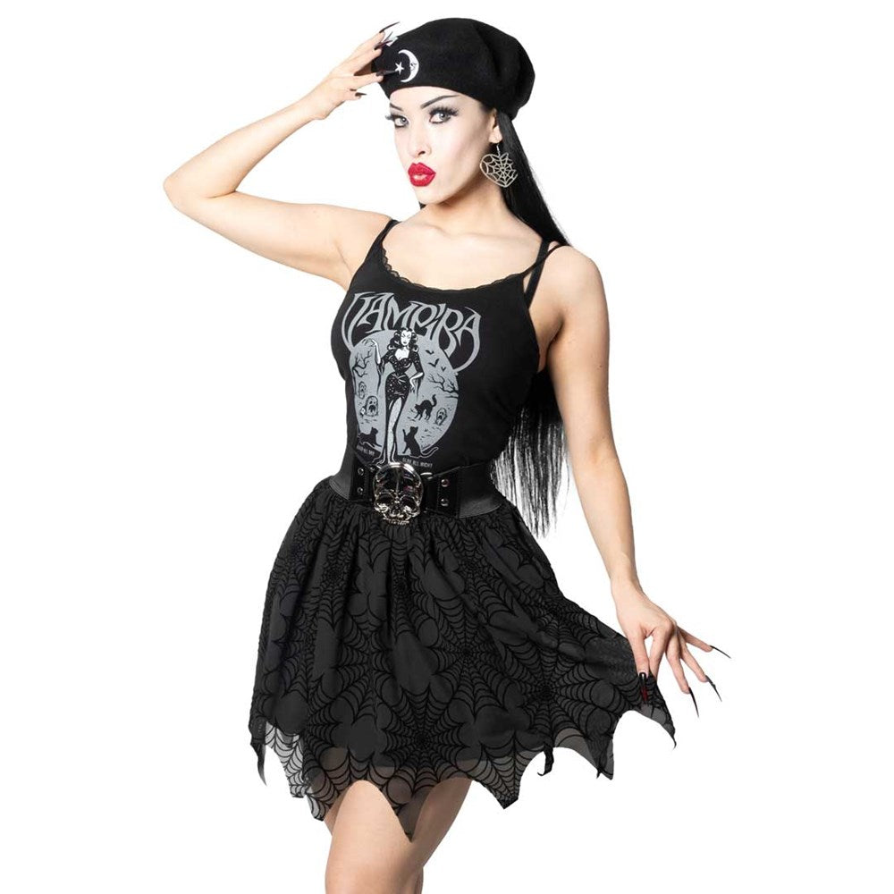 Vampira Slay All Night Lace Cami Top - Kreepsville