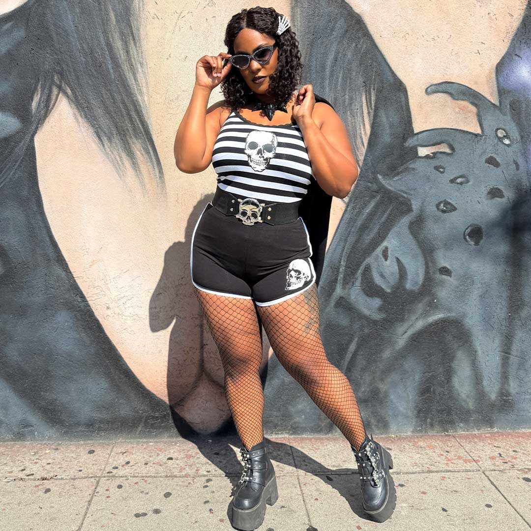 Skeleton Hand Womens Booty Shorts - Kreepsville