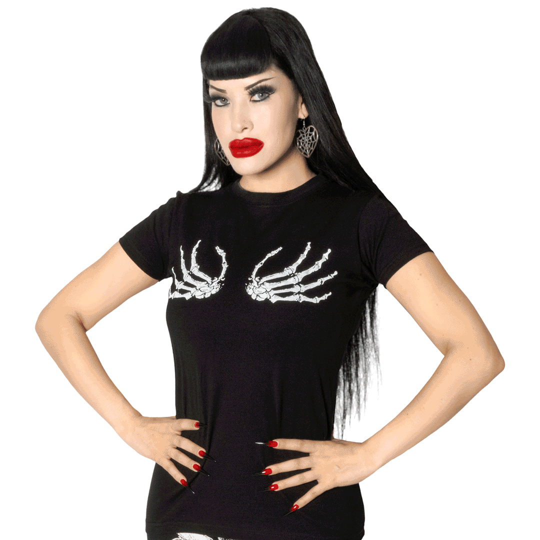 Skeleton Hand Glow Women's T-Shirt