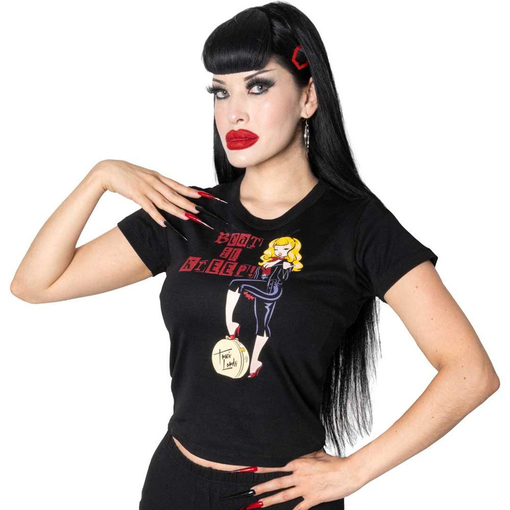 Traci Lords Beat It Kreep Viva Womens Baby Tee - Kreepsville