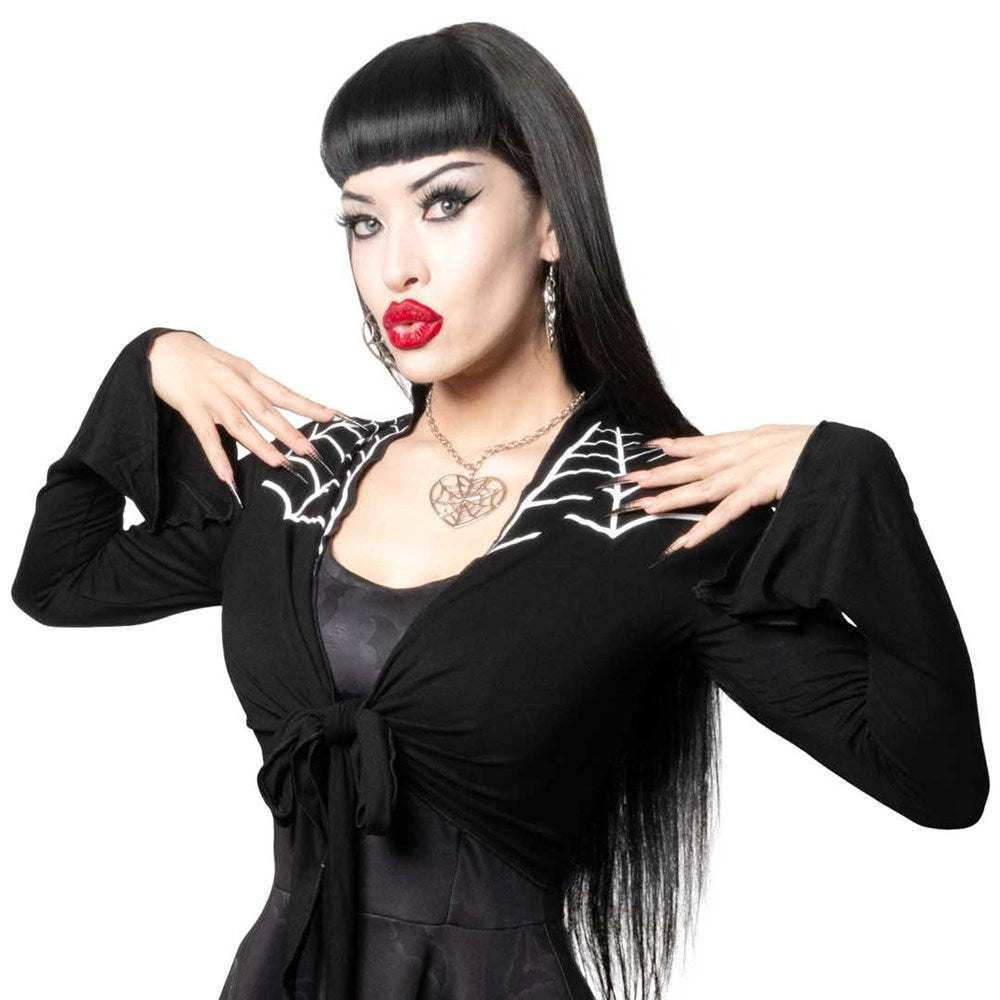 Spiderweb Western Tie Top - Kreepsville