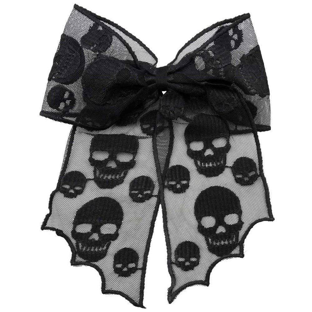 Skull Lace Hair Bow - Kreepsville