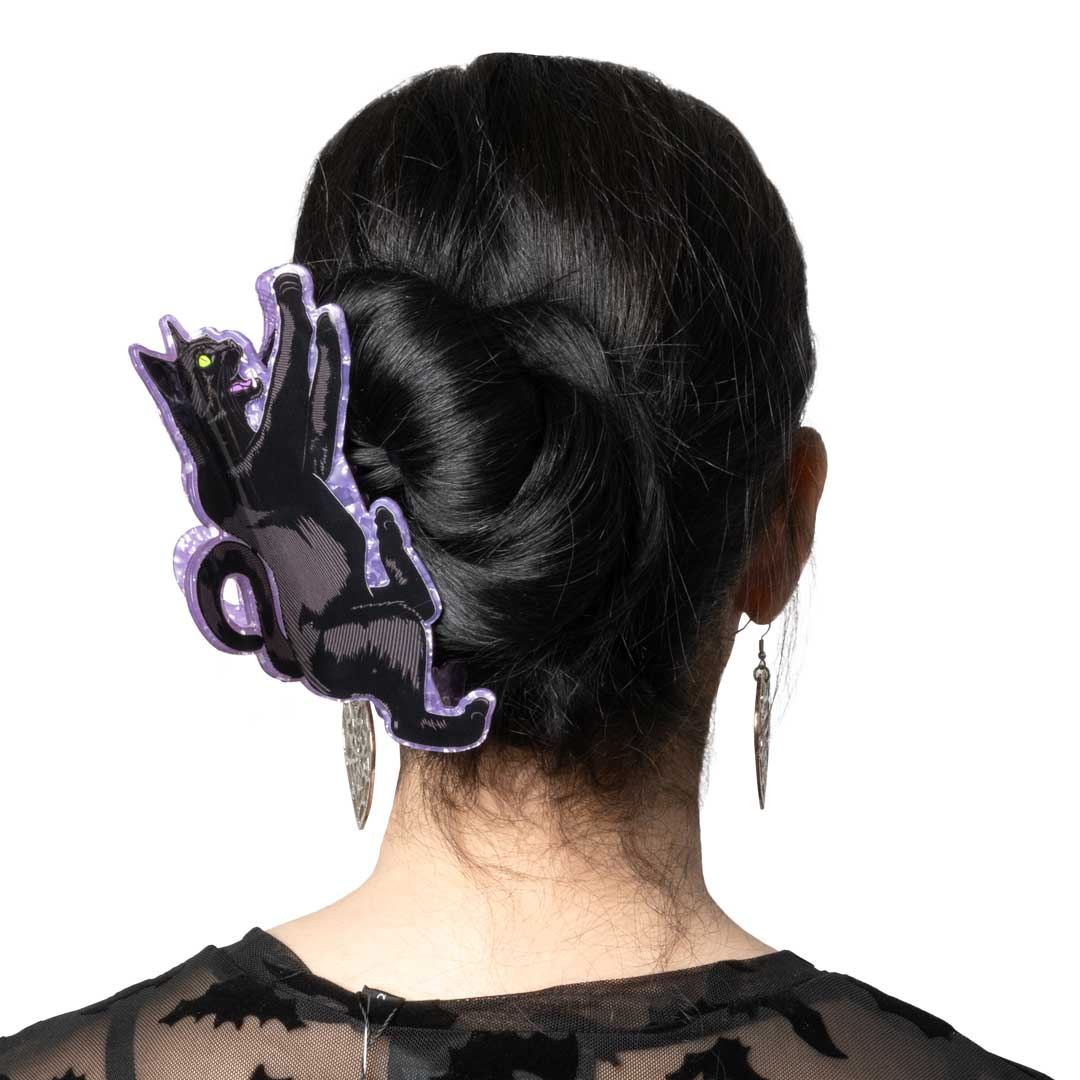 Black Cat Claw Clip - Kreepsville