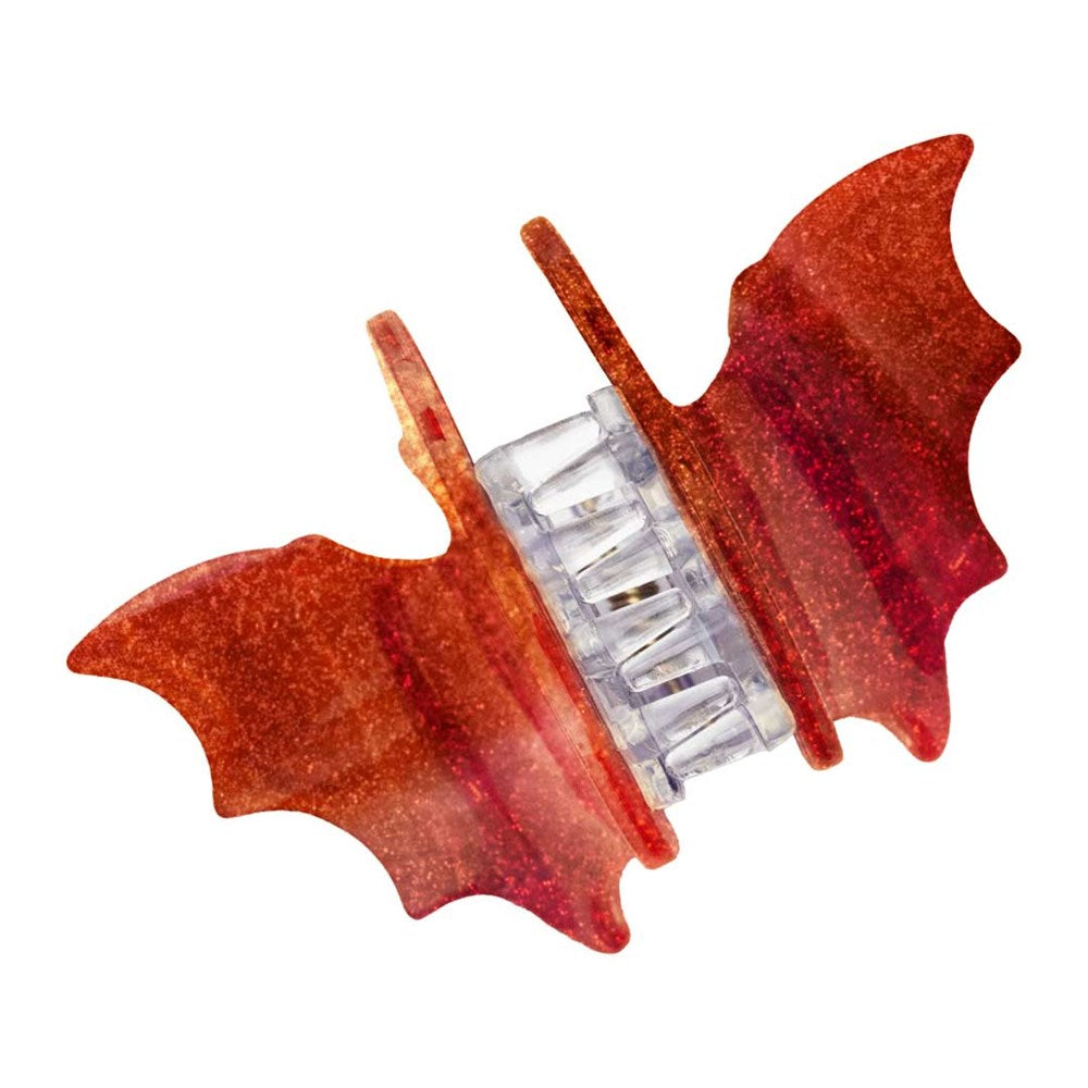 Bat Med Claw Clip Set Red Glitter - Kreepsville