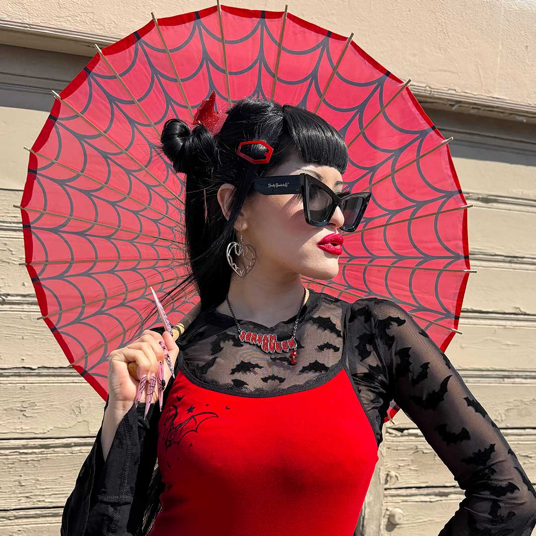 Coffin Snap Hair Clip Red - Kreepsville