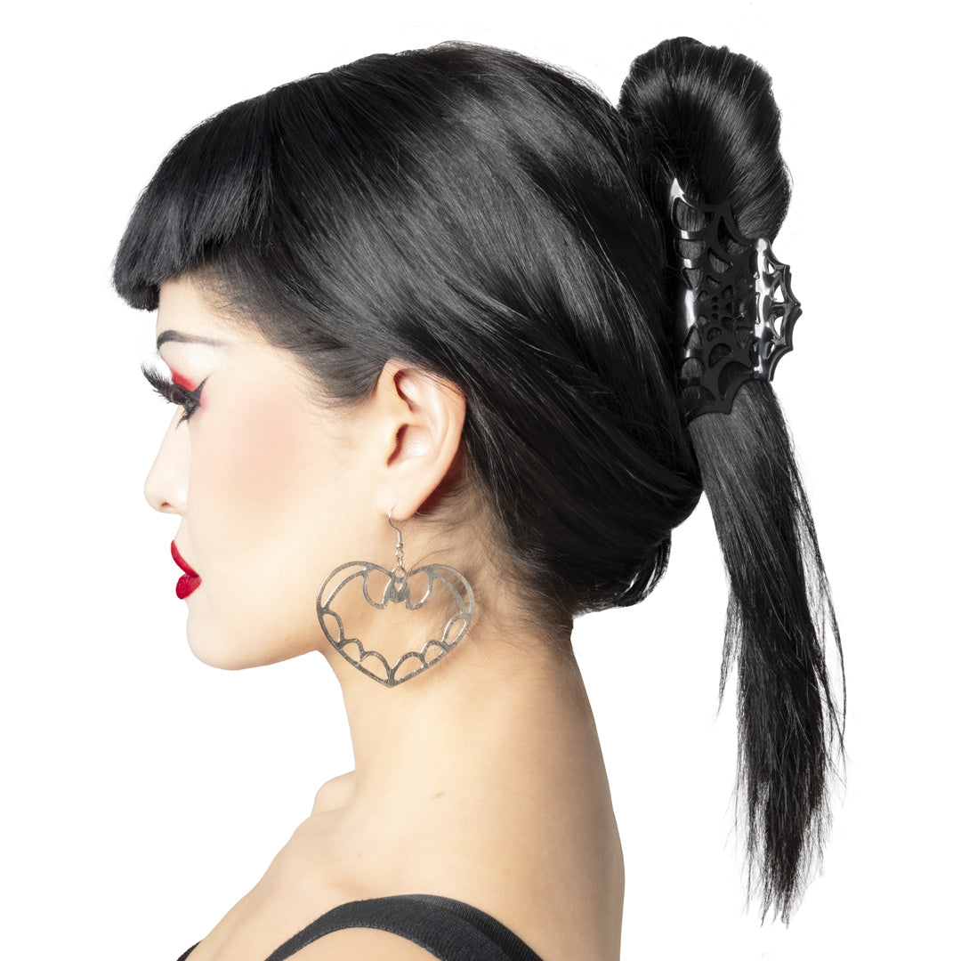 Spiderweb Hair Claw Clip Black - Kreepsville