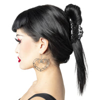 Thumbnail for Spiderweb Hair Claw Clip Black - Kreepsville
