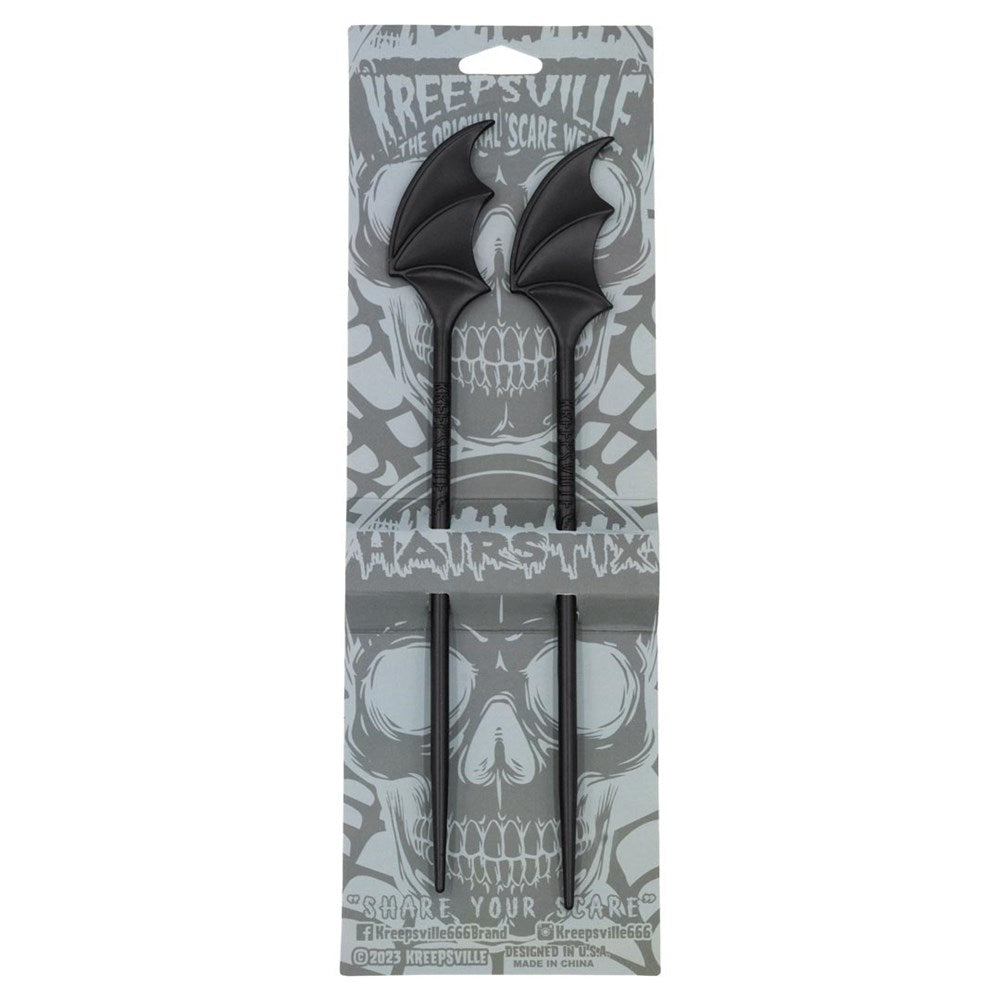Batwing Hair Sticks - Kreepsville