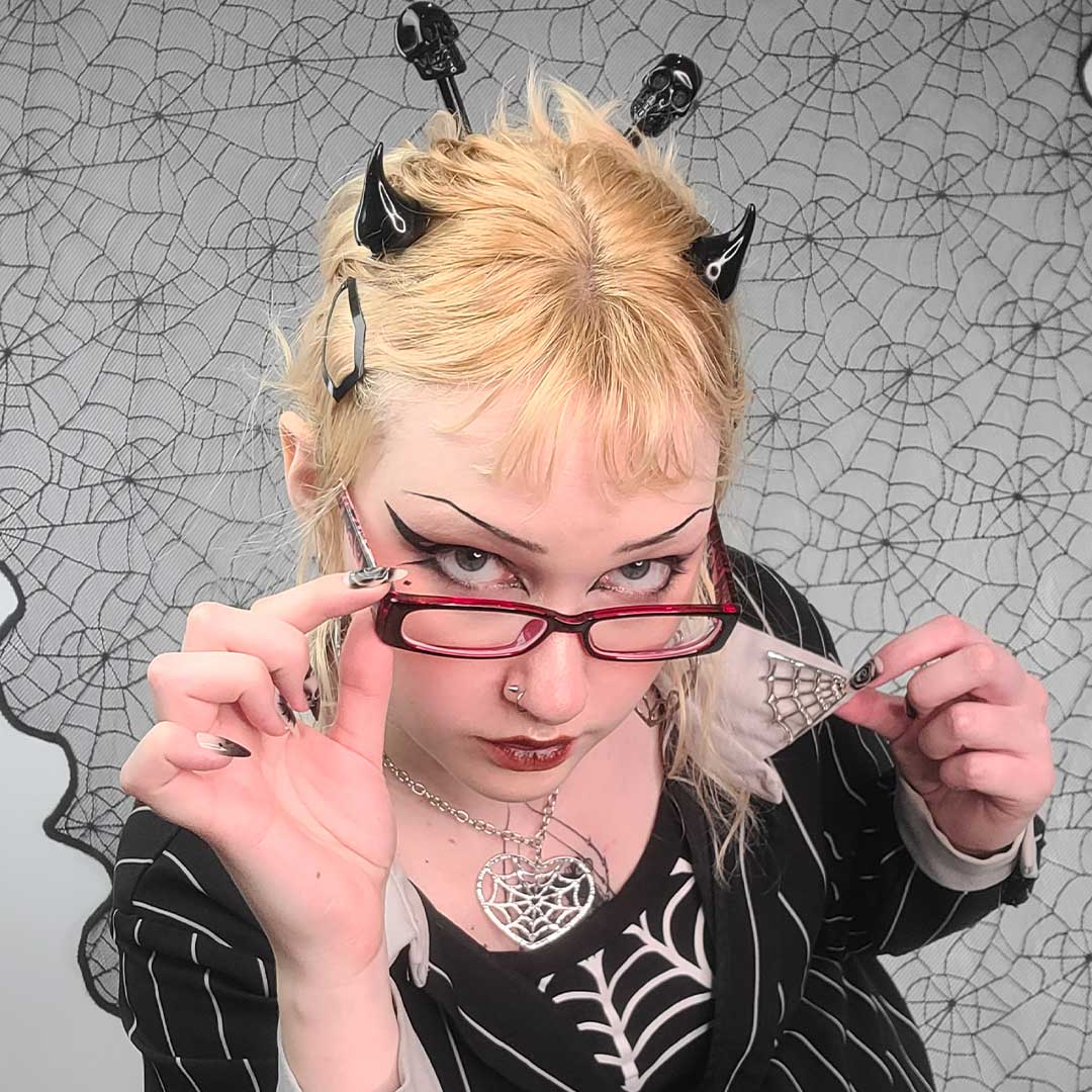 Horror Hair Horns - Black - Kreepsville