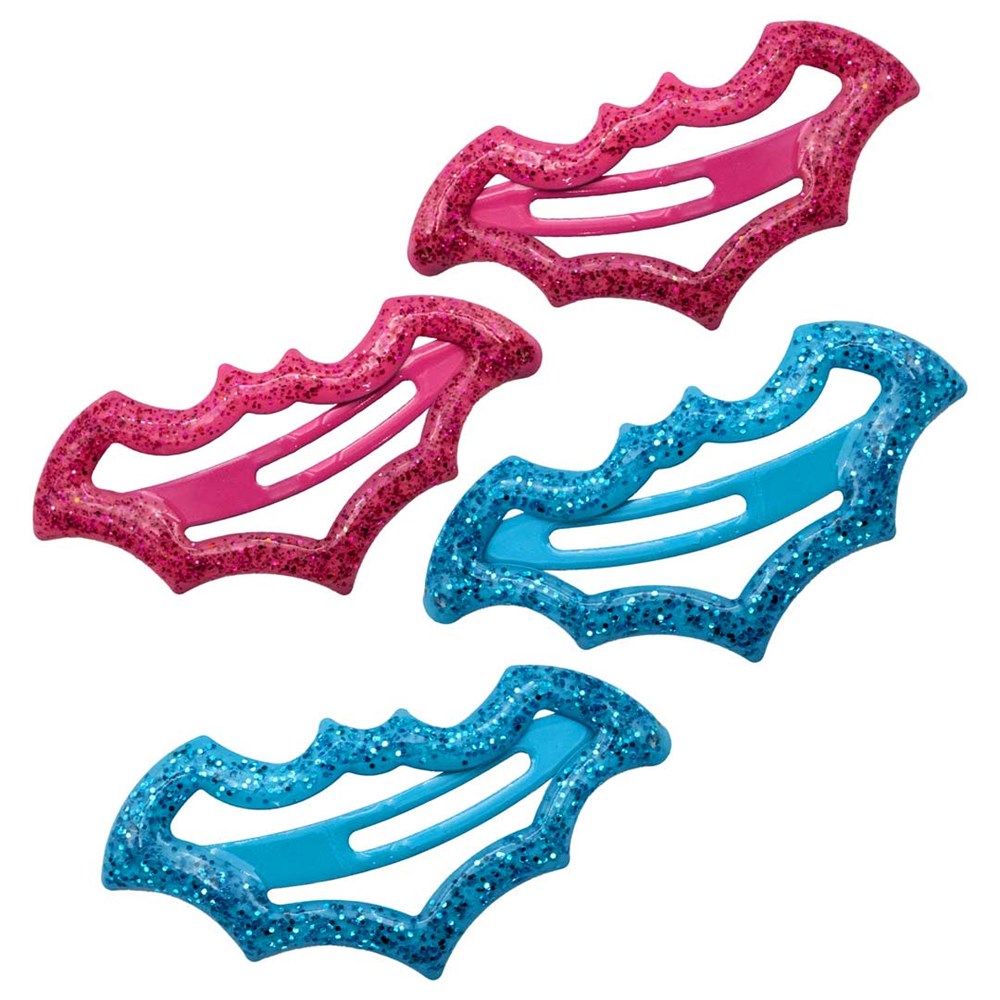 Bat Snap Hair Clips Blue Pink - Kreepsville