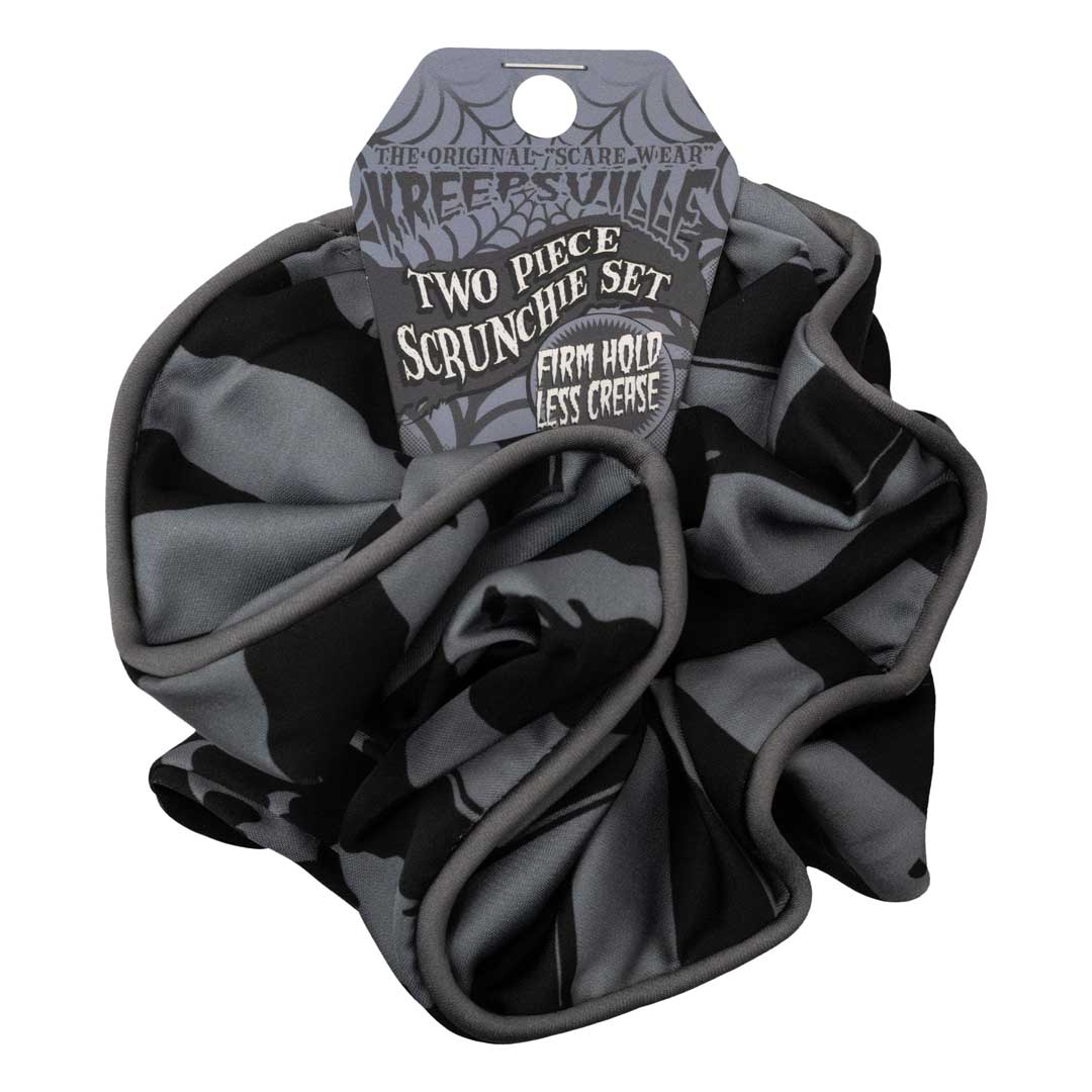 Bats Grey Scrunchie Set