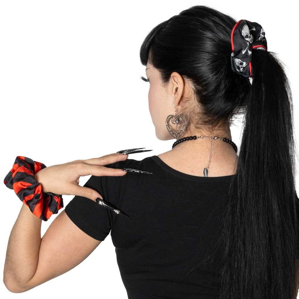 Skull and Crossbone Scrunchie Set