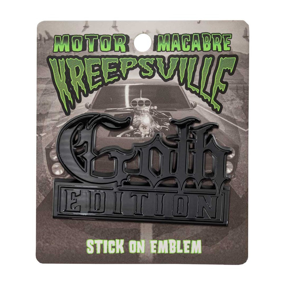 Goth Edition Black Stick On Emblem - Kreepsville
