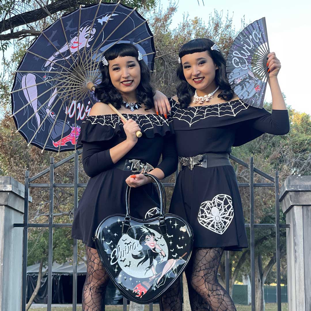 Elvira Bewitched Fabric Fan - Kreepsville