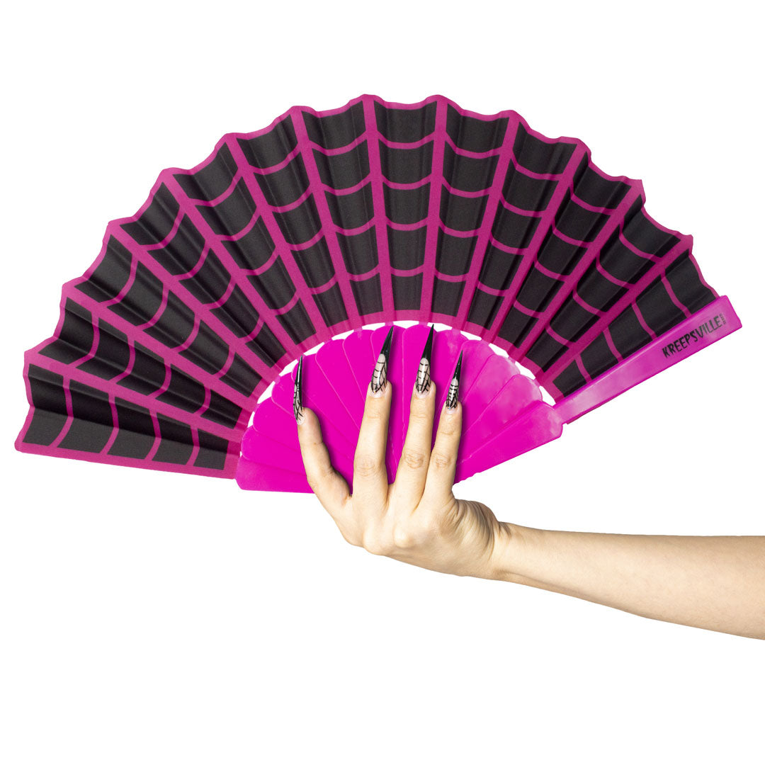 Spiderweb Scallop Fan Pink - Kreepsville