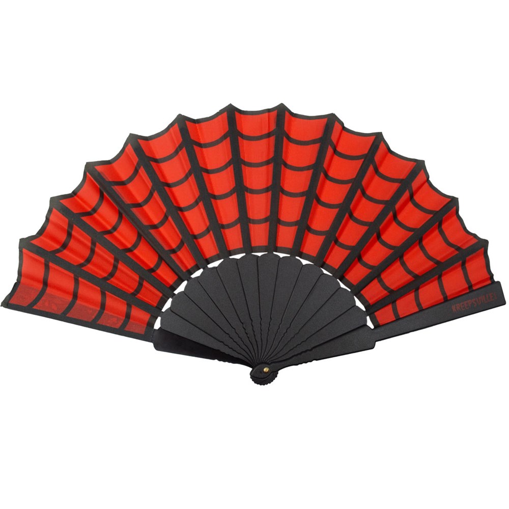 Spiderweb Scallop Fan Red - Kreepsville