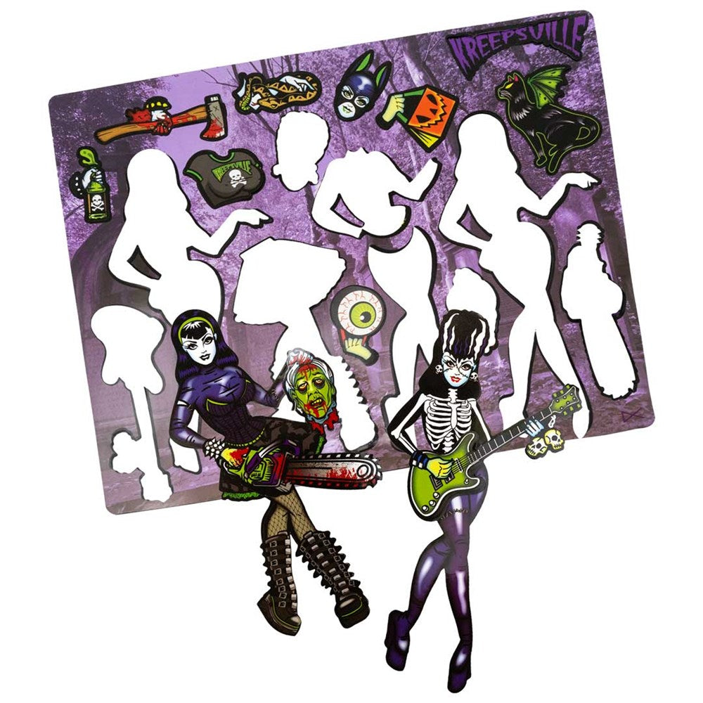 Ghoul Gal Dress Up Magnet Set - Kreepsville