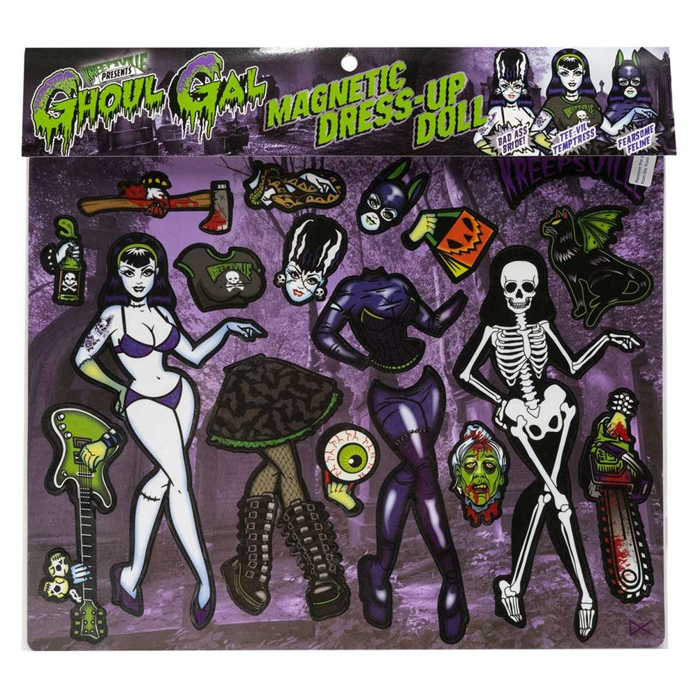 Ghoul Gal Dress Up Magnet Set - Kreepsville