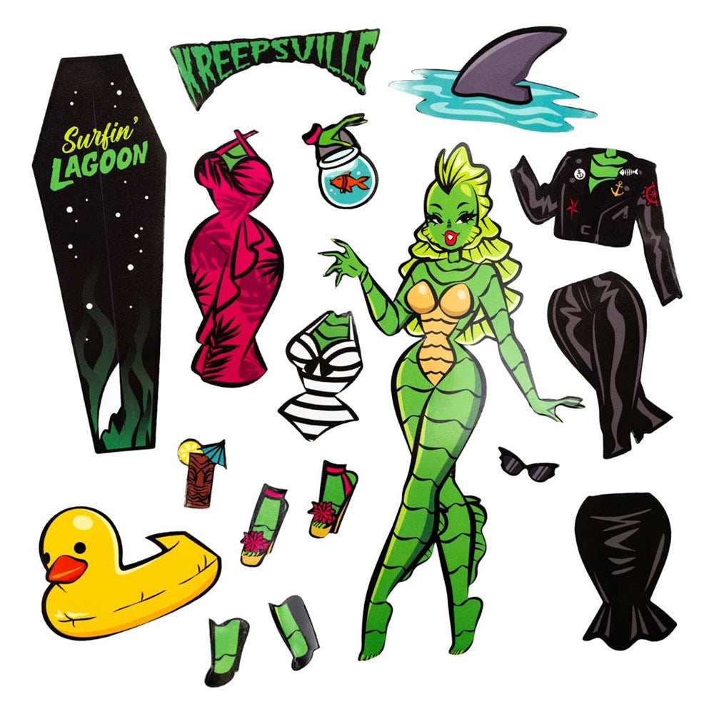 She Creature Dress Up Magnet Set - Kreepsville