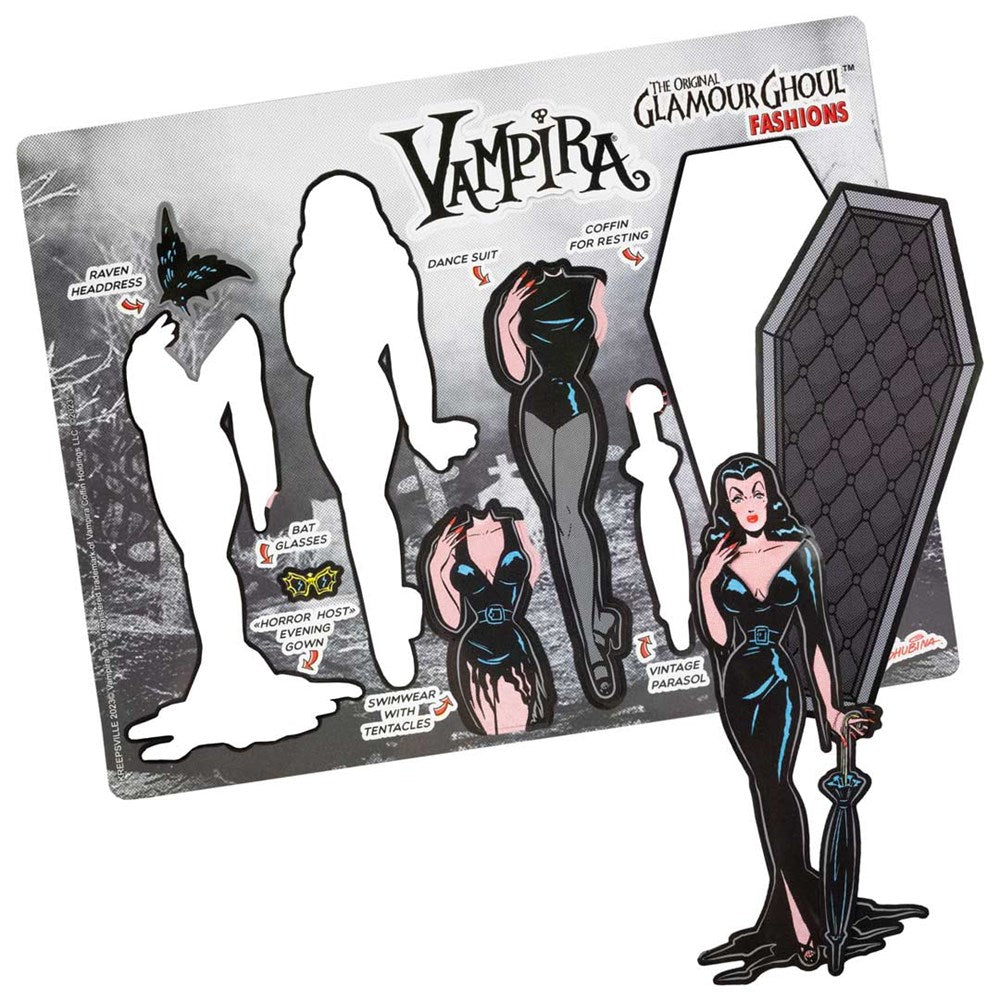 Vampira Glamour Ghoul Dress Up Magnet Set - Kreepsville