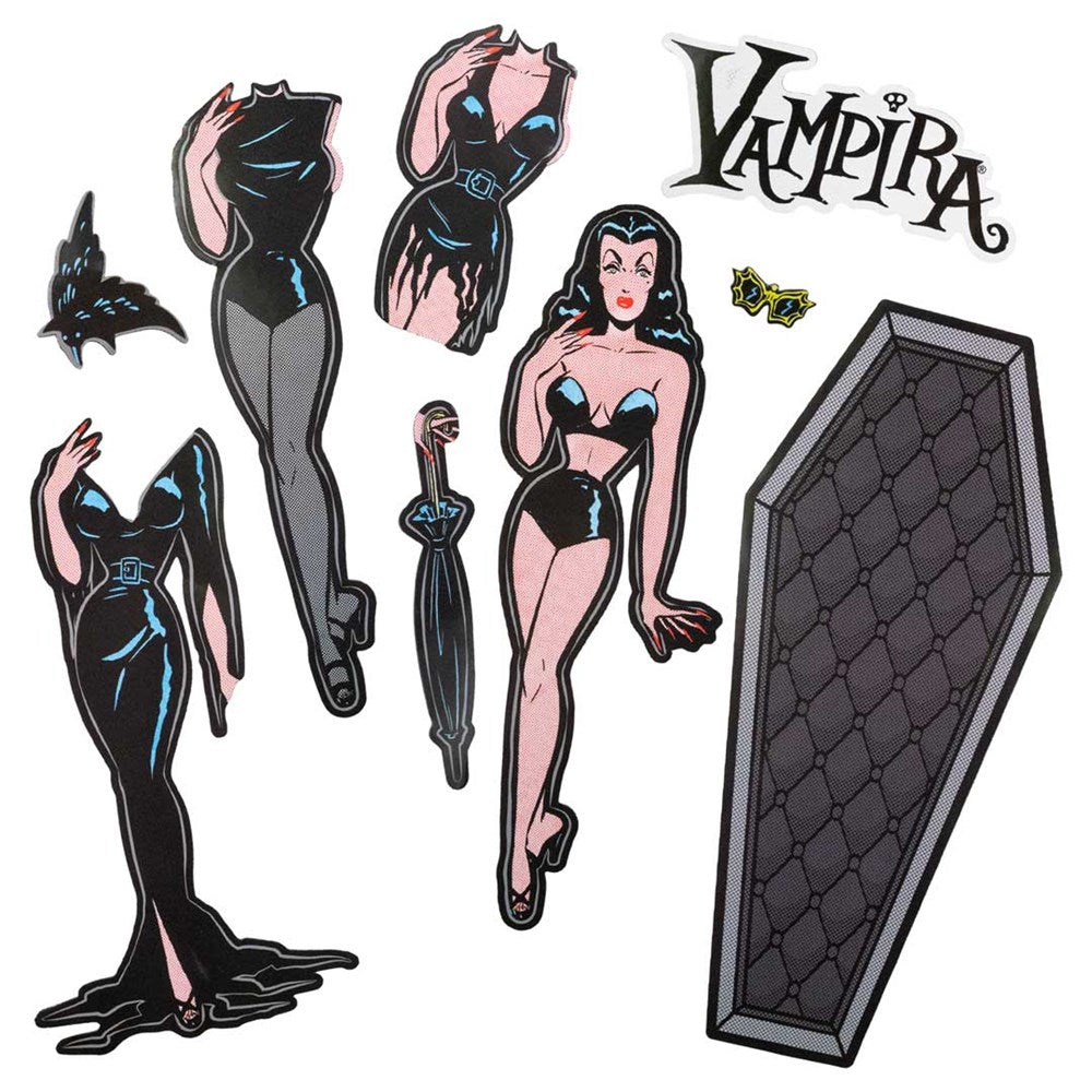 Vampira Glamour Ghoul Dress Up Magnet Set - Kreepsville