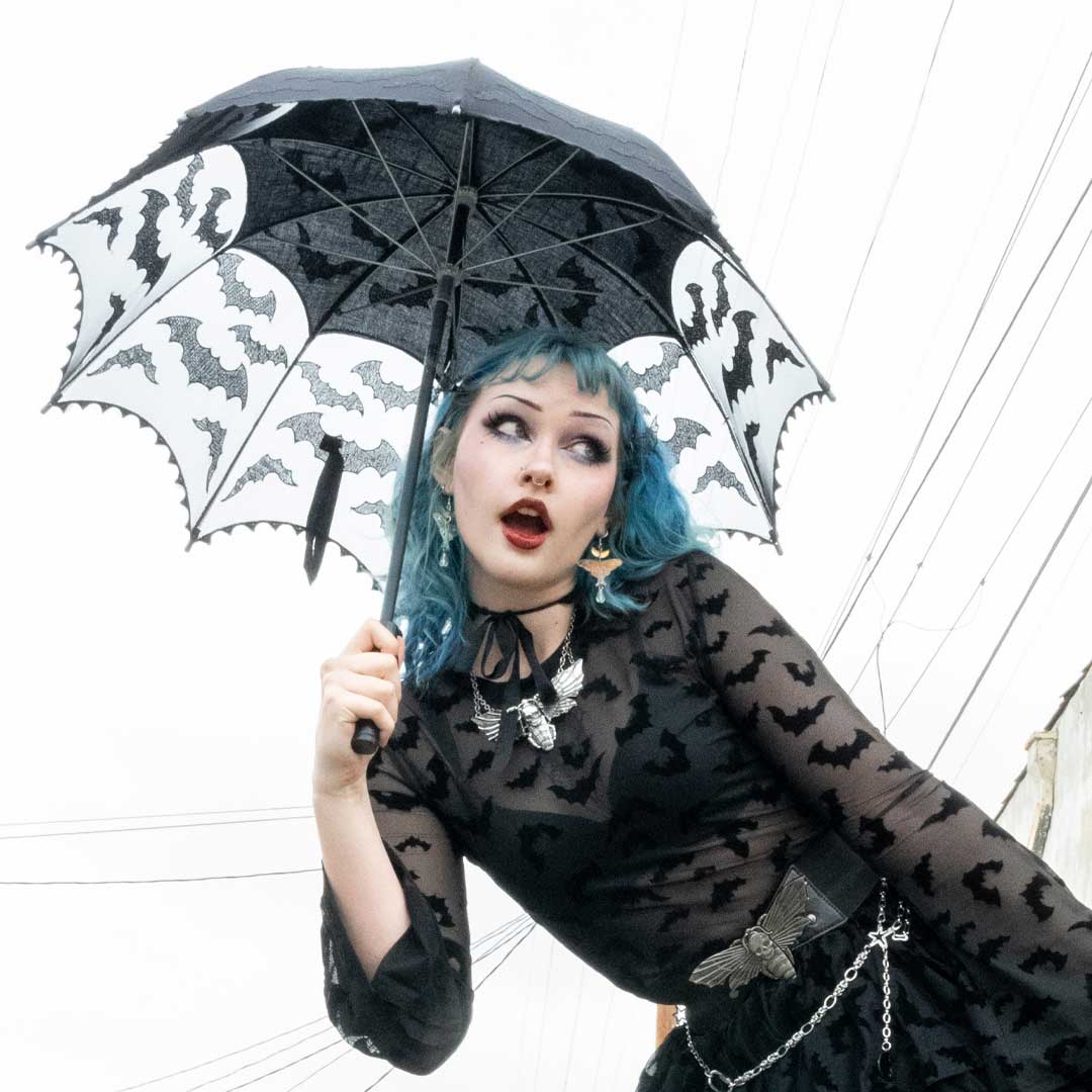 Bat Lace Parasol - Kreepsville
