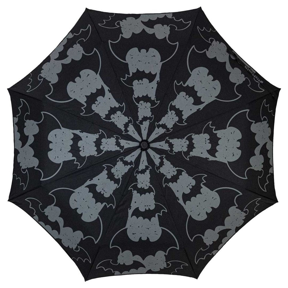 Skull Handle Bat Stripe Anti UV Umbrella