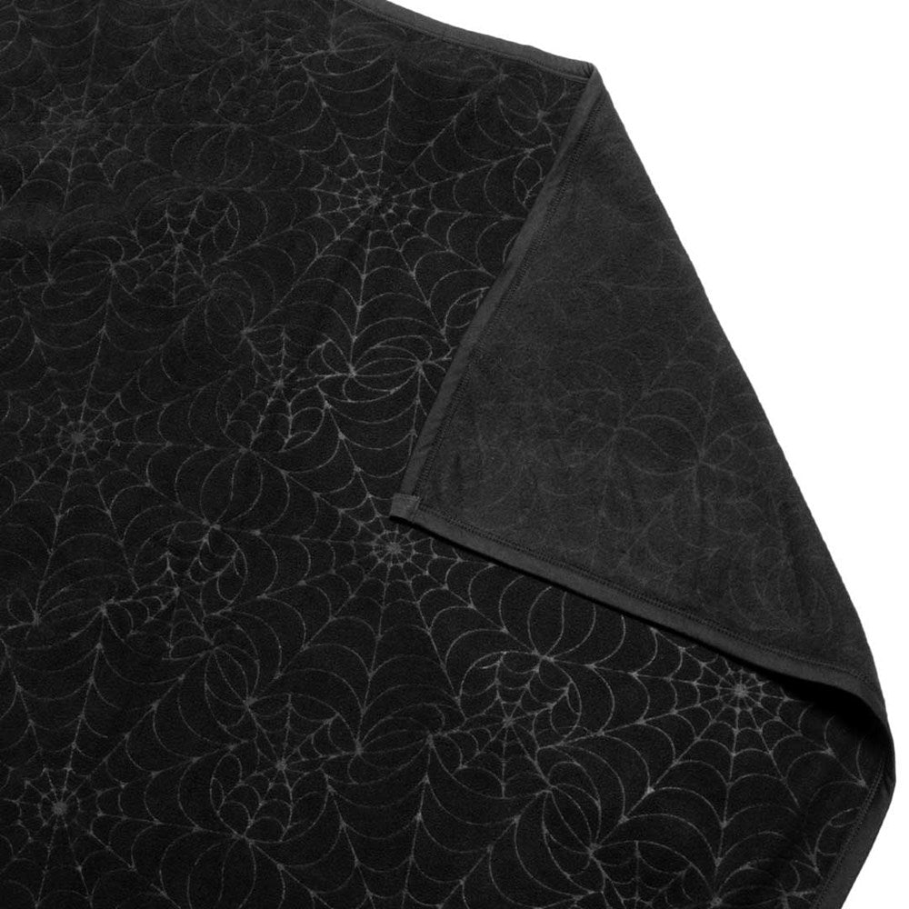 Embossed Spiderweb XL Throw Blanket - Kreepsville