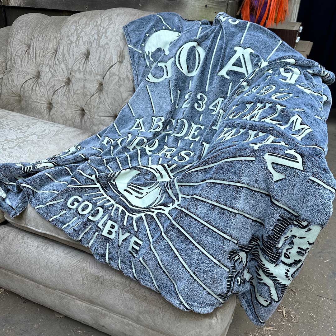 Go Away Glow In The Dark Throw Blanket - Kreepsville