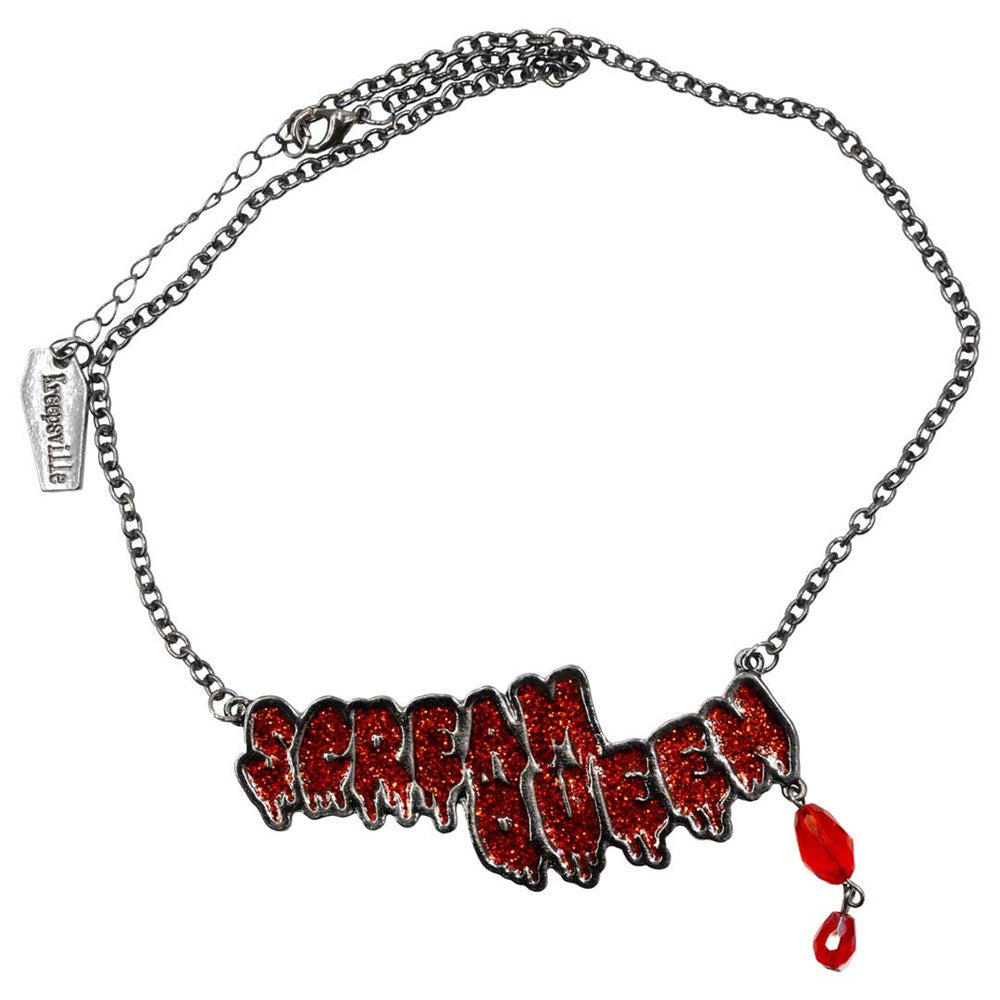 Scream Queen Text Necklace - Kreepsville