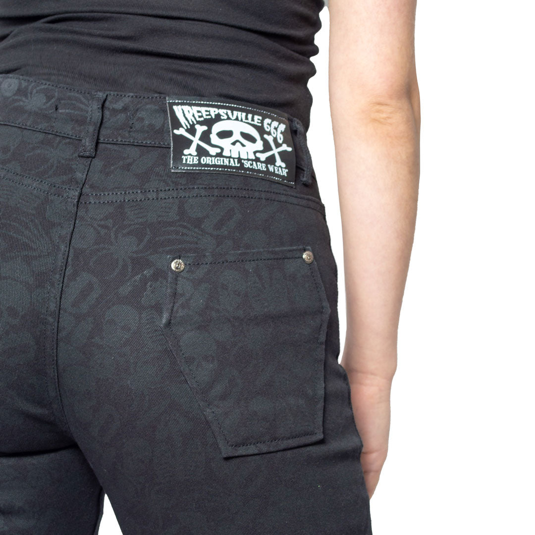 Death Repeat Black Skinny Jeans
