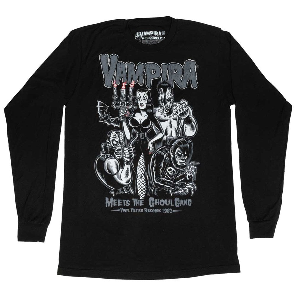 Vampira Meets Ghoul Gang Long Sleeve Shirt - Kreepsville